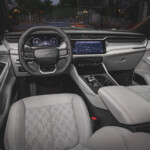 The 2026 Jeep® Cherokee Overland’s interior in Arctic